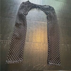 SHEIN Black Mesh bolero Sleeves